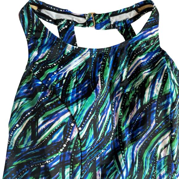 NWT Swimsuits For All Size 16 Tankini Top Shelf Bra Chlorine Resistant Print - Picture 2 of 11